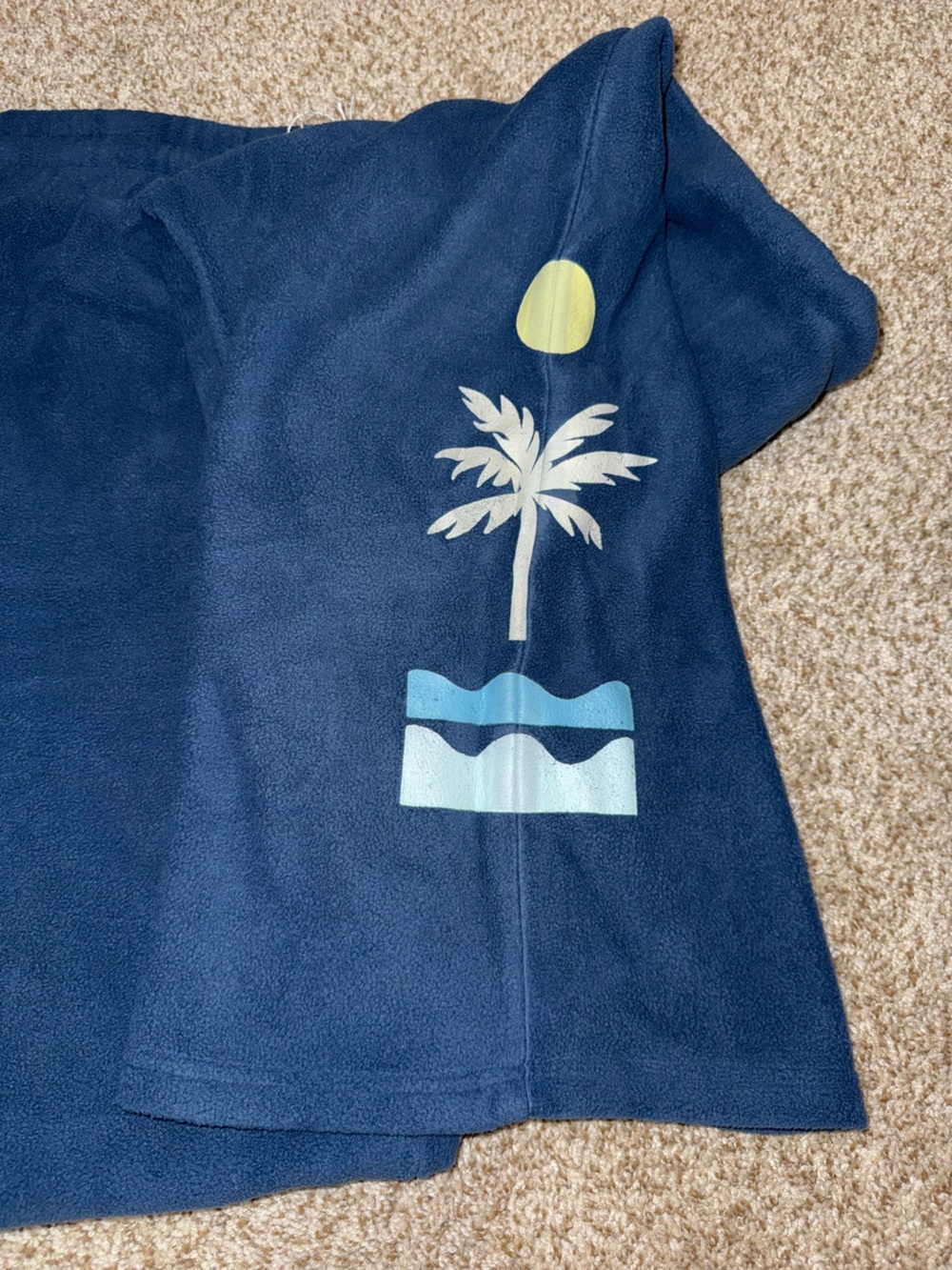 Navy Blue Fleece Pants - Picture 5 of 5